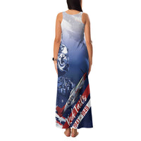 Tuskegee Airmen Red Tails Family Matching Tank Maxi Dress and Hawaiian Shirt Straighten Up and Fly Right - Blue White - Wonder Print Shop