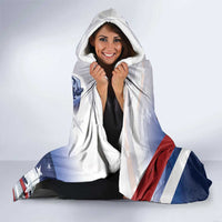 Tuskegee Airmen Red Tails Hooded Blanket Straighten Up and Fly Right - Blue White - Wonder Print Shop