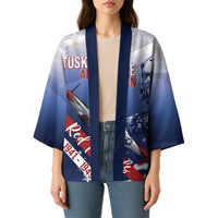 Tuskegee Airmen Red Tails Kimono Straighten Up and Fly Right - Blue White - Wonder Print Shop