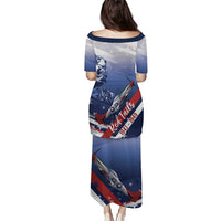 Tuskegee Airmen Red Tails Puletasi Straighten Up and Fly Right - Blue White - Wonder Print Shop