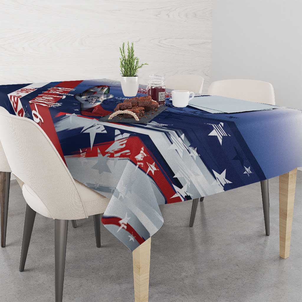 Tuskegee Airmen Red Tails Tablecloth Straighten Up and Fly Right - Blue White - Wonder Print Shop