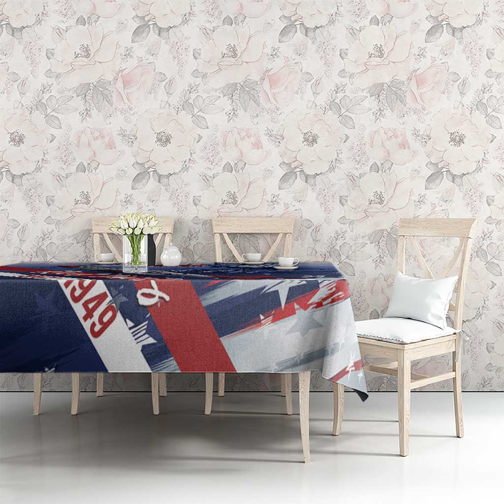 Tuskegee Airmen Red Tails Tablecloth Straighten Up and Fly Right - Blue White - Wonder Print Shop