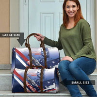 Tuskegee Airmen Red Tails Travel Bag Straighten Up and Fly Right - Blue White - Wonder Print Shop