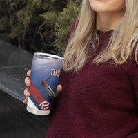 Tuskegee Airmen Red Tails Tumbler Cup Straighten Up and Fly Right - Blue White - Wonder Print Shop