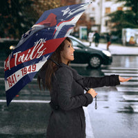 Tuskegee Airmen Red Tails Umbrella Straighten Up and Fly Right - Blue White - Wonder Print Shop