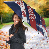 Tuskegee Airmen Red Tails Umbrella Straighten Up and Fly Right - Blue White - Wonder Print Shop