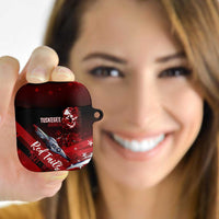 Tuskegee Airmen Red Tails AirPods Case Straighten Up and Fly Right - Black Red - Wonder Print Shop