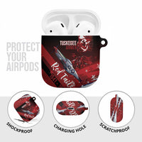 Tuskegee Airmen Red Tails AirPods Case Straighten Up and Fly Right - Black Red - Wonder Print Shop