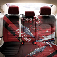 Tuskegee Airmen Red Tails Back Car Seat Cover Straighten Up and Fly Right - Black Red - Wonder Print Shop