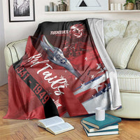 Tuskegee Airmen Red Tails Blanket Straighten Up and Fly Right - Black Red - Wonder Print Shop