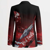 Tuskegee Airmen Red Tails Blazer Straighten Up and Fly Right - Black Red - Wonder Print Shop