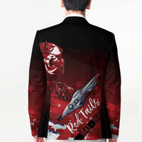 Tuskegee Airmen Red Tails Blazer Straighten Up and Fly Right - Black Red - Wonder Print Shop