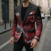 Tuskegee Airmen Red Tails Blazer Straighten Up and Fly Right - Black Red - Wonder Print Shop