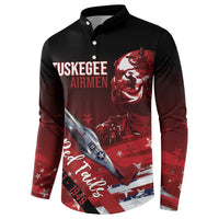 Tuskegee Airmen Red Tails Button Sweatshirt Straighten Up and Fly Right - Black Red - Wonder Print Shop