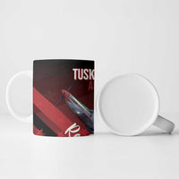 Tuskegee Airmen Red Tails Ceramic Mug Straighten Up and Fly Right - Black Red - Wonder Print Shop
