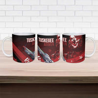 Tuskegee Airmen Red Tails Ceramic Mug Straighten Up and Fly Right - Black Red - Wonder Print Shop