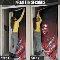 Tuskegee Airmen Red Tails Door Cover Straighten Up and Fly Right - Black Red - Wonder Print Shop