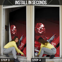 Tuskegee Airmen Red Tails Door Cover Straighten Up and Fly Right - Black Red - Wonder Print Shop