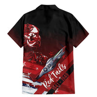 Tuskegee Airmen Red Tails Family Matching Mermaid Dress and Hawaiian Shirt Straighten Up and Fly Right - Black Red - Wonder Print Shop