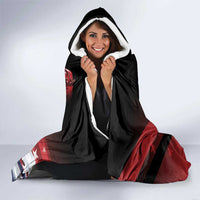 Tuskegee Airmen Red Tails Hooded Blanket Straighten Up and Fly Right - Black Red - Wonder Print Shop