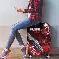 Tuskegee Airmen Red Tails Luggage Cover Straighten Up and Fly Right - Black Red - Wonder Print Shop