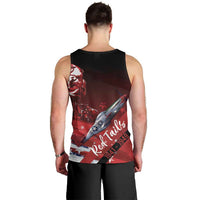 Tuskegee Airmen Red Tails Men Tank Top Straighten Up and Fly Right - Black Red - Wonder Print Shop