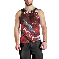 Tuskegee Airmen Red Tails Men Tank Top Straighten Up and Fly Right - Black Red - Wonder Print Shop