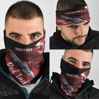 Tuskegee Airmen Red Tails Neck Gaiter Straighten Up and Fly Right - Black Red - Wonder Print Shop