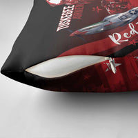 Tuskegee Airmen Red Tails Pillow Cover Straighten Up and Fly Right - Black Red - Wonder Print Shop