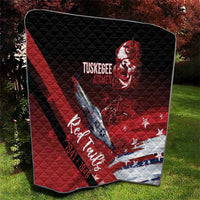 Tuskegee Airmen Red Tails Quilt Straighten Up and Fly Right - Black Red - Wonder Print Shop