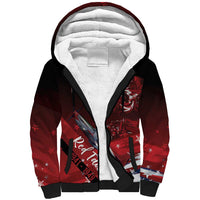 Tuskegee Airmen Red Tails Sherpa Hoodie Straighten Up and Fly Right - Black Red - Wonder Print Shop
