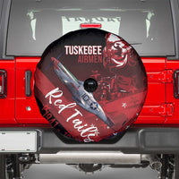 Tuskegee Airmen Red Tails Spare Tire Cover Straighten Up and Fly Right - Black Red - Wonder Print Shop