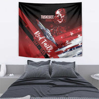 Tuskegee Airmen Red Tails Tapestry Straighten Up and Fly Right - Black Red - Wonder Print Shop