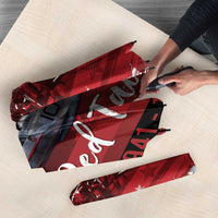 Tuskegee Airmen Red Tails Umbrella Straighten Up and Fly Right - Black Red - Wonder Print Shop