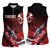 Tuskegee Airmen Red Tails Women Sleeveless Polo Shirt Straighten Up and Fly Right - Black Red - Wonder Print Shop