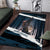 Merry Christmas Area Rug Krampus in The Woods - Dark Teal LT7 - Wonder Print Shop