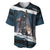 Merry Christmas Baseball Jersey Krampus in The Woods - Dark Teal LT7 - Wonder Print Shop
