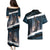 Merry Christmas Couples Matching Puletasi and Hawaiian Shirt Krampus in The Woods - Dark Teal LT7 - Wonder Print Shop