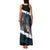 Merry Christmas Family Matching Tank Maxi Dress and Hawaiian Shirt Krampus in The Woods - Dark Teal - Wonder Print Shop