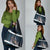 Merry Christmas Grocery Bag Krampus in The Woods - Dark Teal