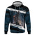 Merry Christmas Hoodie Krampus in The Woods - Dark Teal - Wonder Print Shop