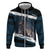 Merry Christmas Hoodie Krampus in The Woods - Dark Teal - Wonder Print Shop