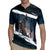 Merry Christmas Rugby Jersey Krampus in The Woods - Dark Teal - Wonder Print Shop