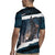 Merry Christmas Rugby Jersey Krampus in The Woods - Dark Teal - Wonder Print Shop