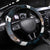 Merry Christmas Steering Wheel Cover Krampus in The Woods - Dark Teal - Wonder Print Shop