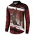 Merry Christmas Button Sweatshirt Krampus in The Woods - Red LT7 - Wonder Print Shop