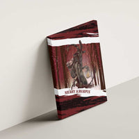 Merry Christmas Canvas Wall Art Krampus in The Woods - Red LT7 - Wonder Print Shop
