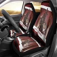 Merry Christmas Car Seat Cover Krampus in The Woods - Red LT7 - Wonder Print Shop