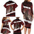Merry Christmas Family Matching Long Sleeve Bodycon Dress and Hawaiian Shirt Krampus in The Woods - Red LT7 - Wonder Print Shop