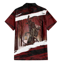 Merry Christmas Family Matching Mermaid Dress and Hawaiian Shirt Krampus in The Woods - Red LT7 - Wonder Print Shop